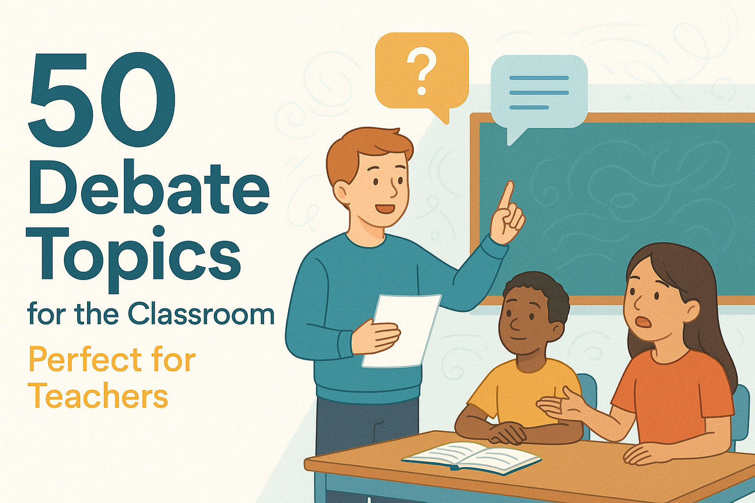 50 Engaging Debate Topics for the Classroom